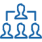 Icon Organigramm Menschen