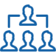 Icon Organigramm Menschen